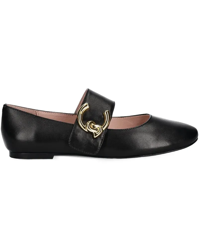 Coccinelle Ballerinas aus Leder - Schwarz Schwarz