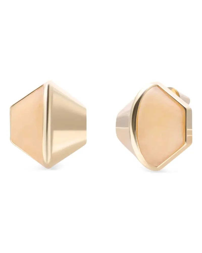 Eddie Borgo Inlay Honeycomb Ohrringe - Gold Gold