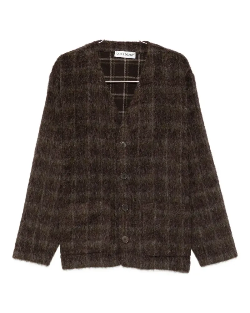 Our Legacy Karierter Cardigan - Braun Braun