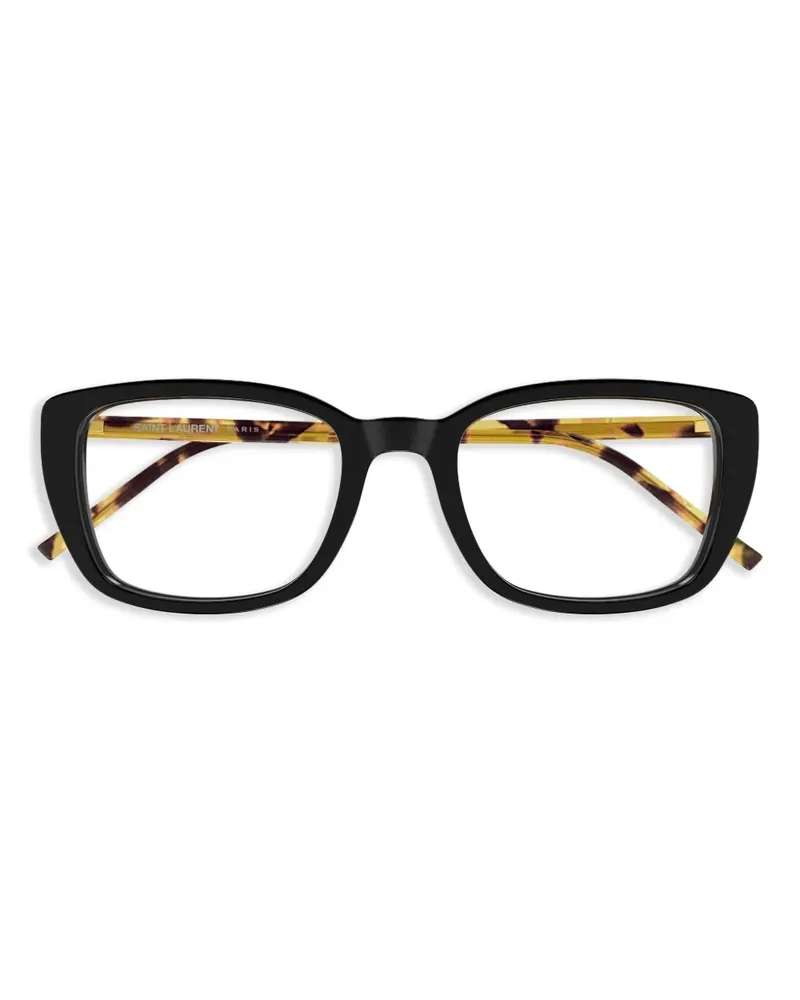 Saint Laurent Brille mit eckigem Gestell - Schwarz Schwarz