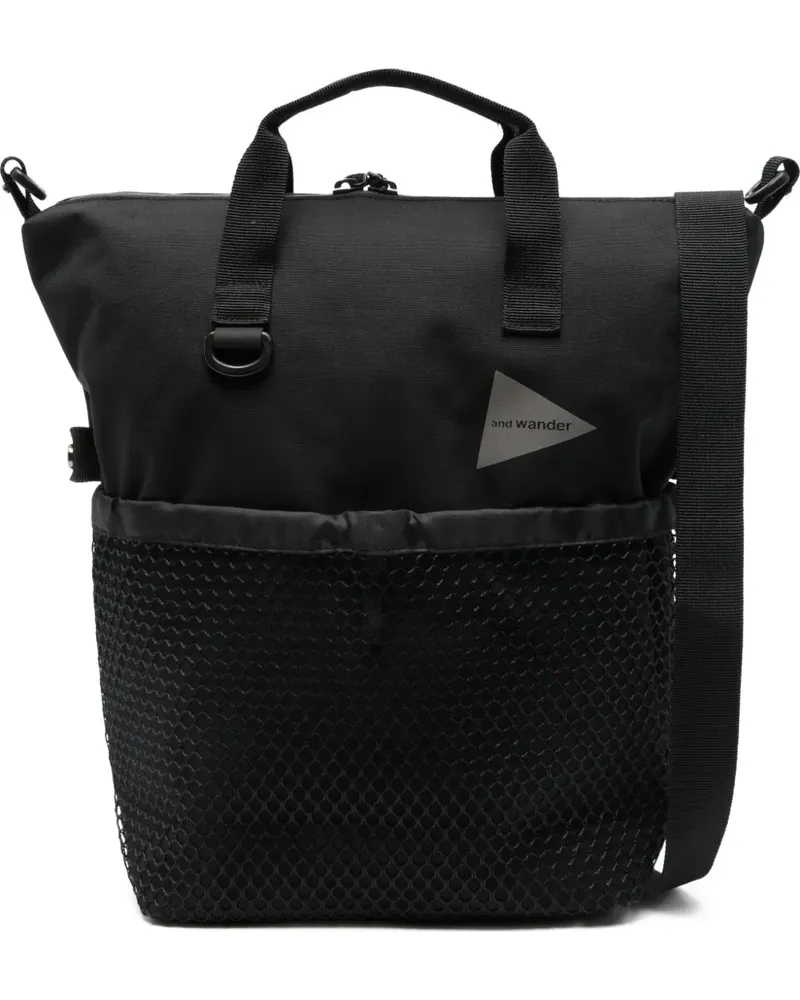 and wander PE/CO 2-Way tote bag - Schwarz Schwarz