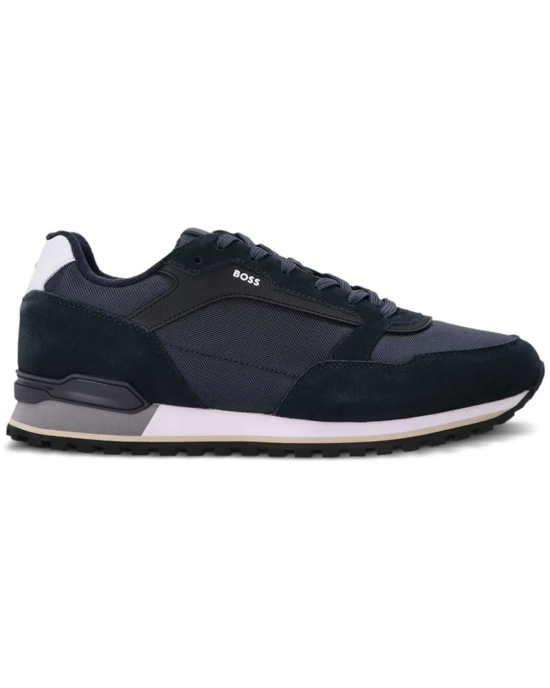 HUGO BOSS Netz-Sneakers mit Wildledereinsätzen - Blau Blau