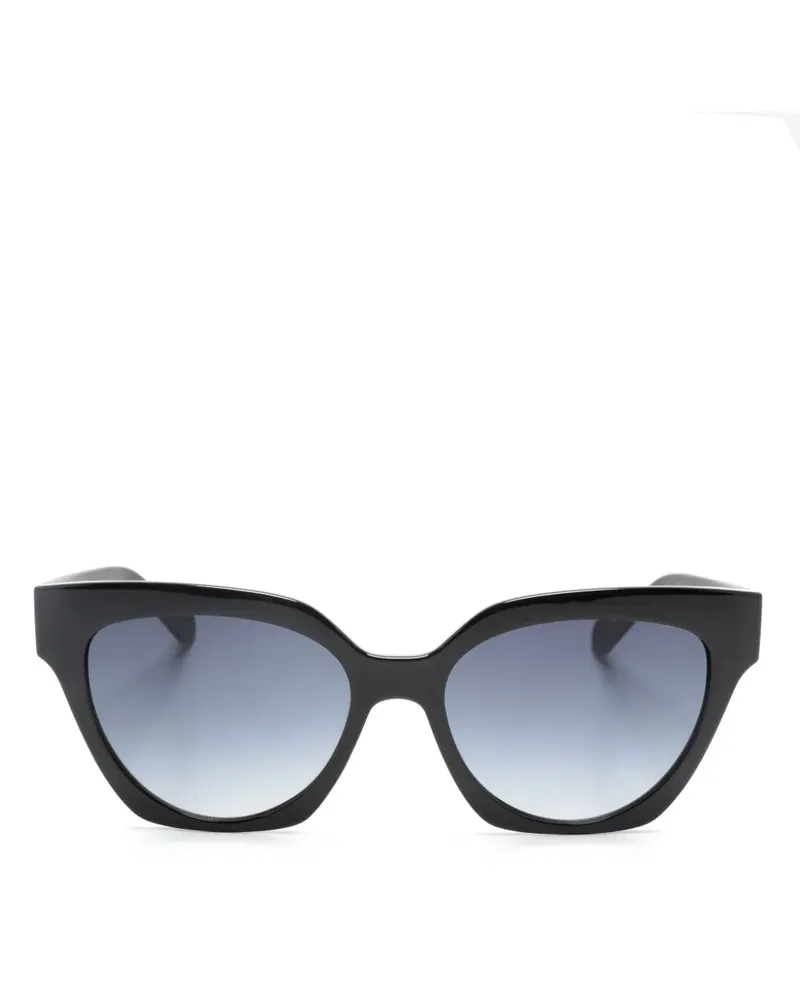 Liu Jo Cat-Eye-Sonnenbrille mit Monogramm-Prägung - Schwarz Schwarz