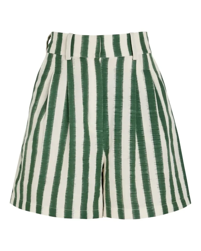 Emporio Sirenuse Beatrice striped shorts - Grün Grün