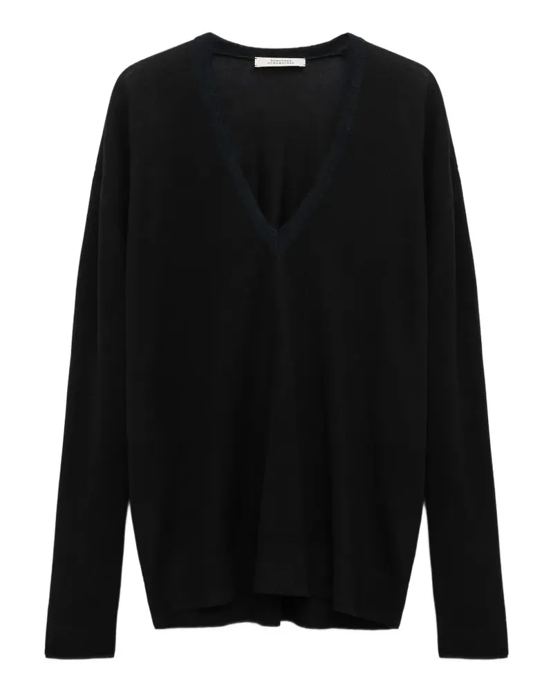 Dorothee Schumacher Romance Pullover mit V-Ausschnitt - Schwarz Schwarz