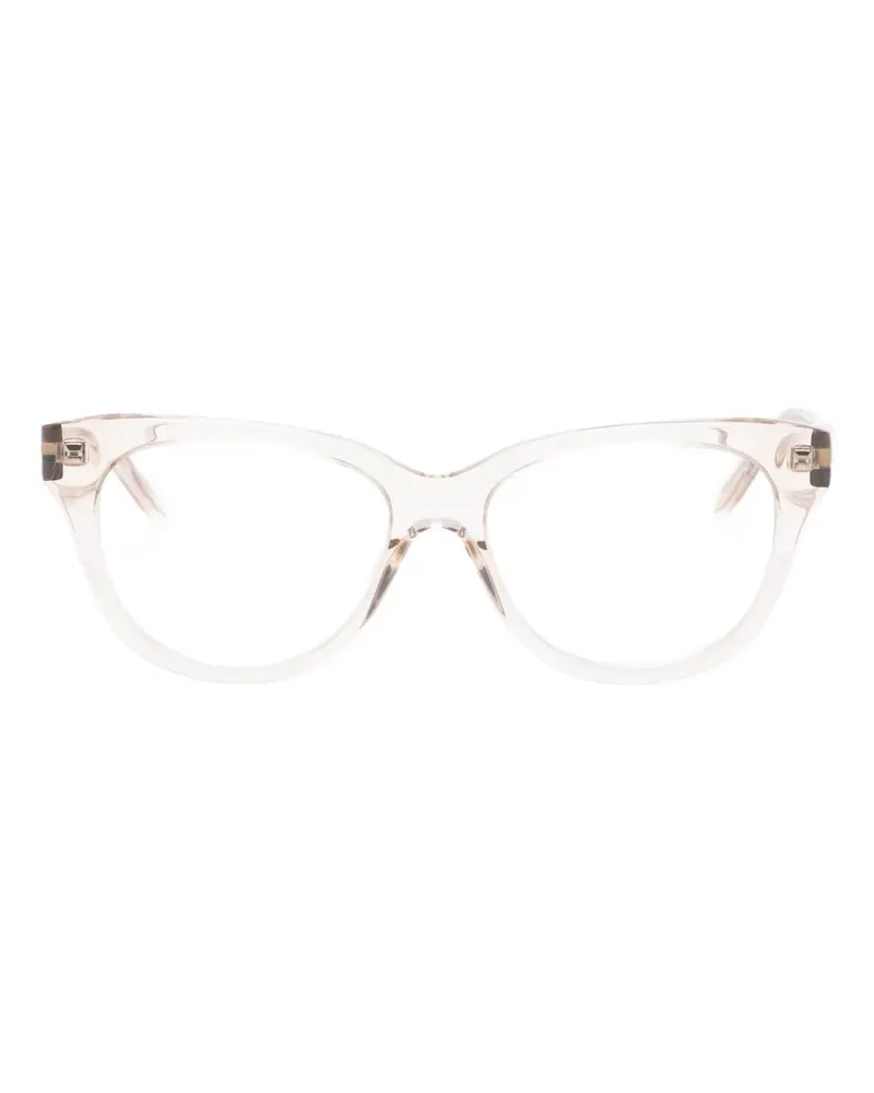 Balenciaga Brille mit geometrischem Gestell - Nude Nude