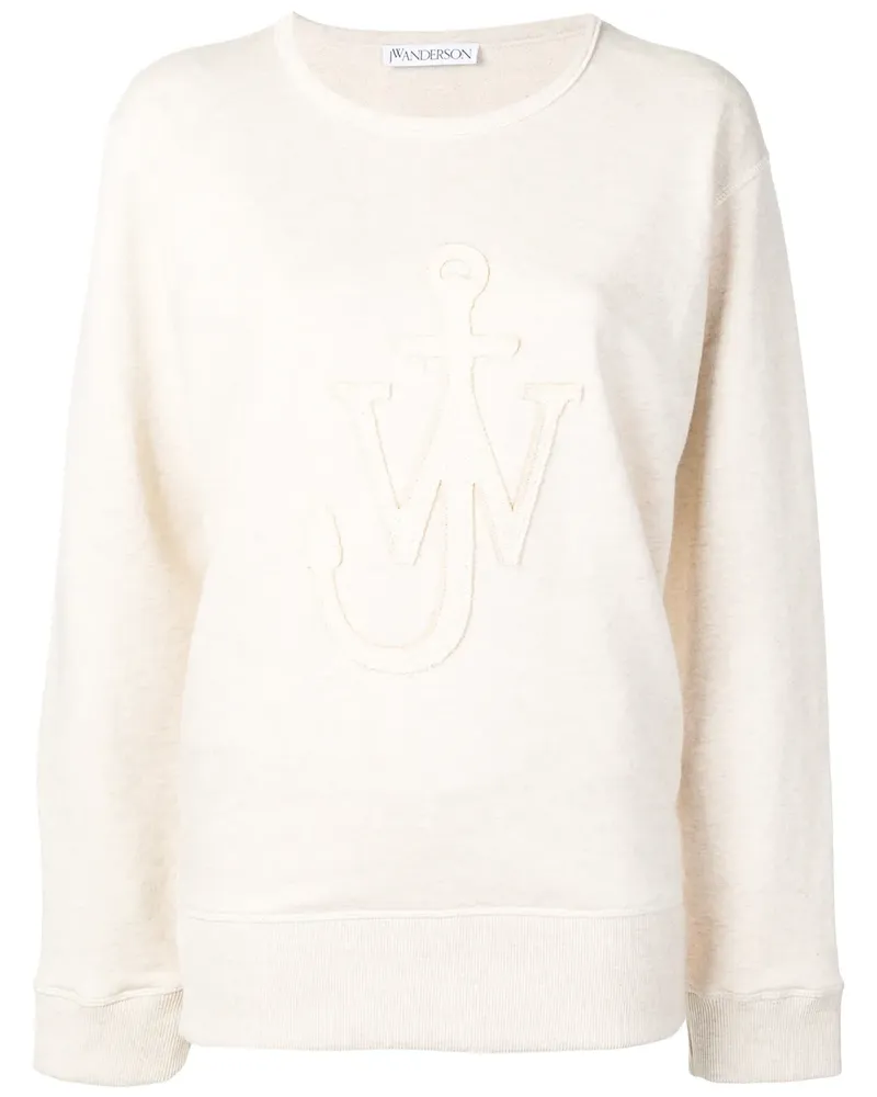 J.W.Anderson Melierter Pullover mit Logo - Nude Nude