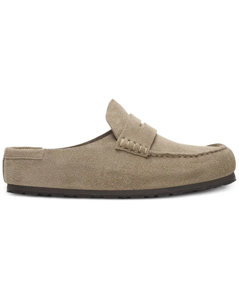 Birkenstock leather mules - Nude Nude