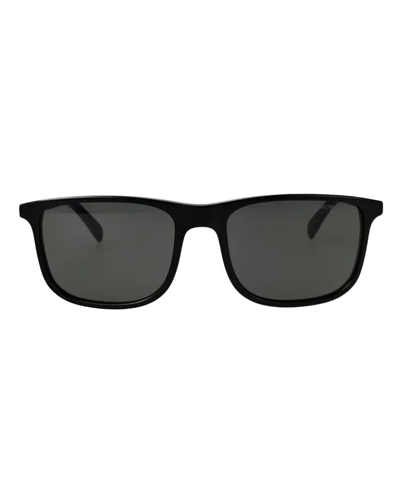 Emporio Armani rectangle-frame sunglasses - Schwarz Schwarz