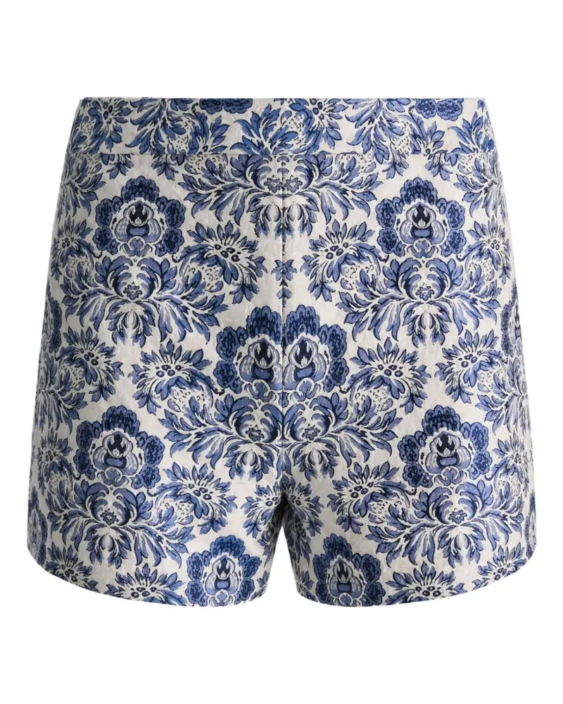 Alice + Olivia Hera Mini-Shorts aus Damast-Jacquard - Weiß Weiß
