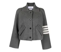 Thom Browne Cropped-Jacke mit Streifen Grau