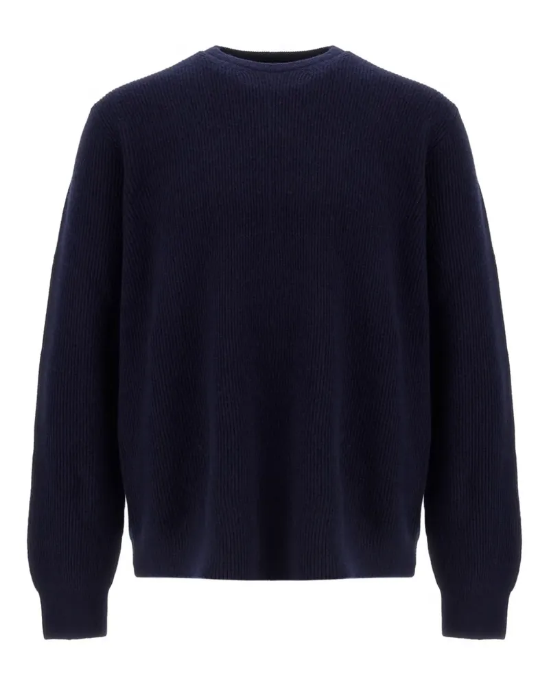 Herno Gerippter Kaschmirpullover - Blau Blau