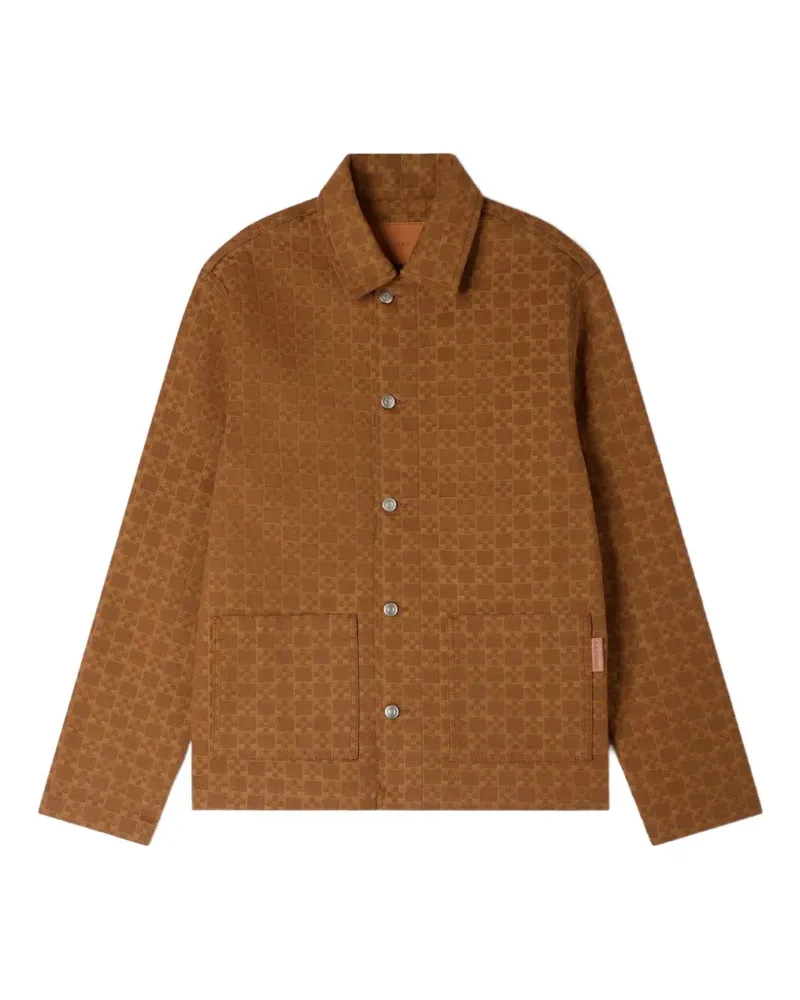 Sandro Jeansjacke mit Knopfleiste - Braun Braun