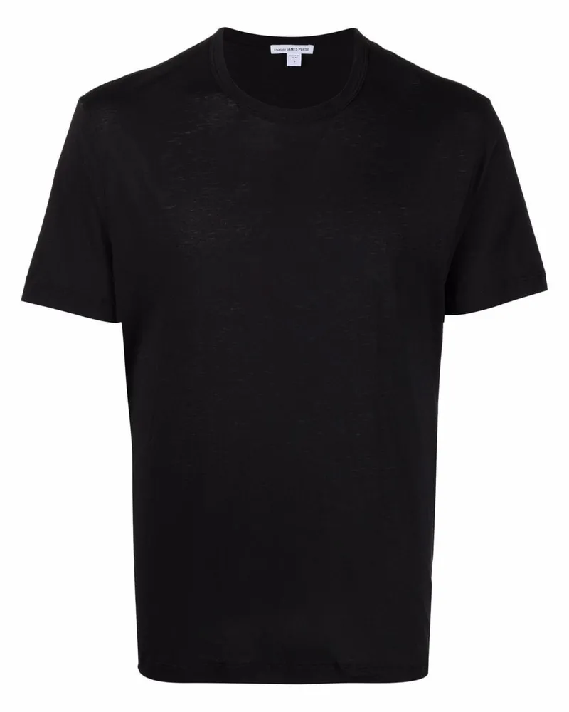 James Perse Klassisches T-Shirt Schwarz