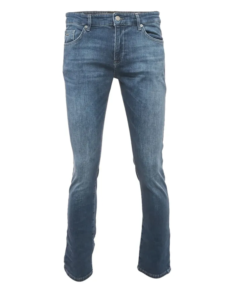 HUGO BOSS Jeans mit Logo-Patch - Blau Blau
