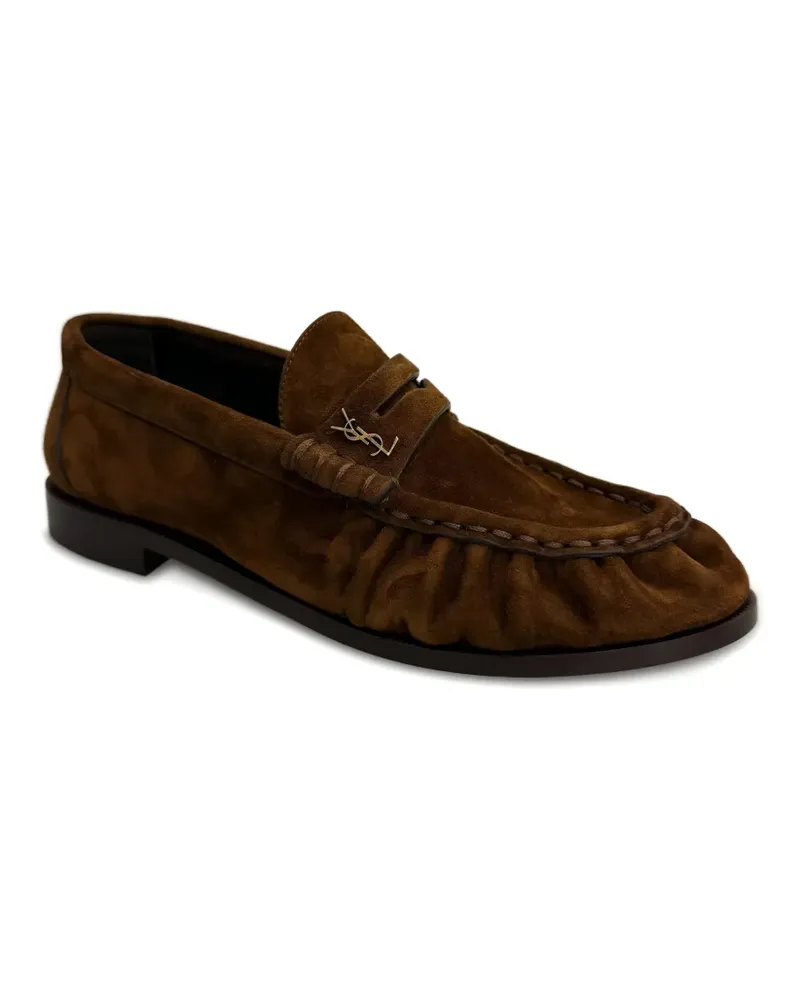 Saint Laurent Le Loafer monogram tassel loafers - Braun Braun