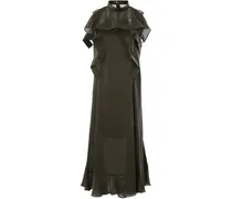 Ärmelloses Chiffonkleid - Grün