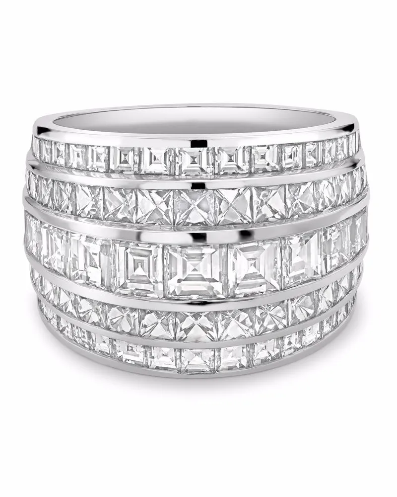 Pragnell Manhattan Classic Ring mit Diamanten - Silber Silber