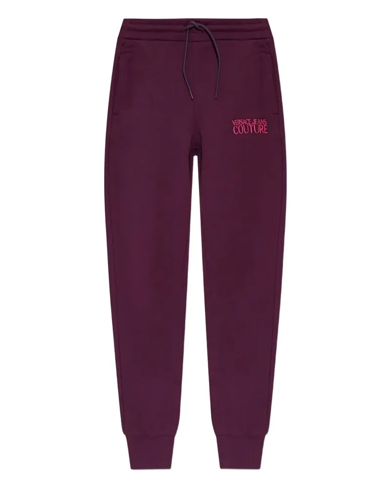 Versace Jeans Jogginghose mit Logo-Stickerei - Violett Violett