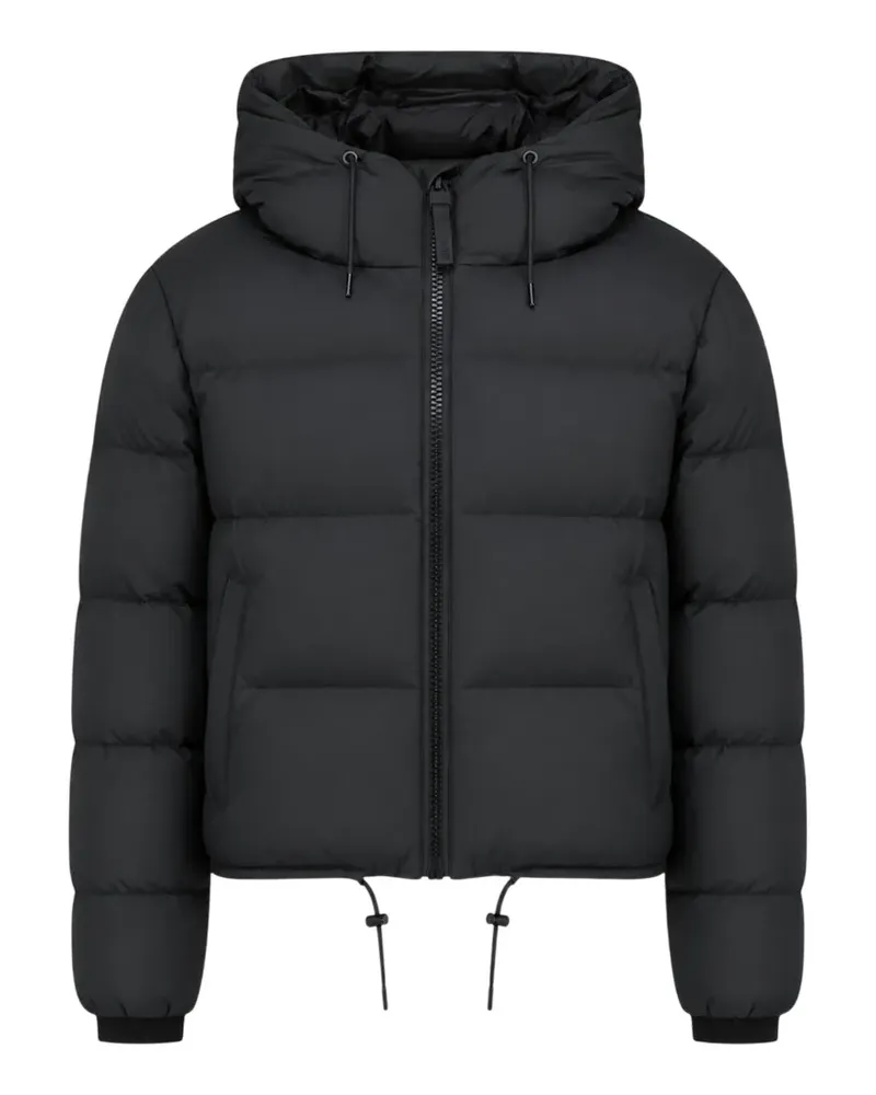 RAINS Alta hooded puffer jacket - Schwarz Schwarz
