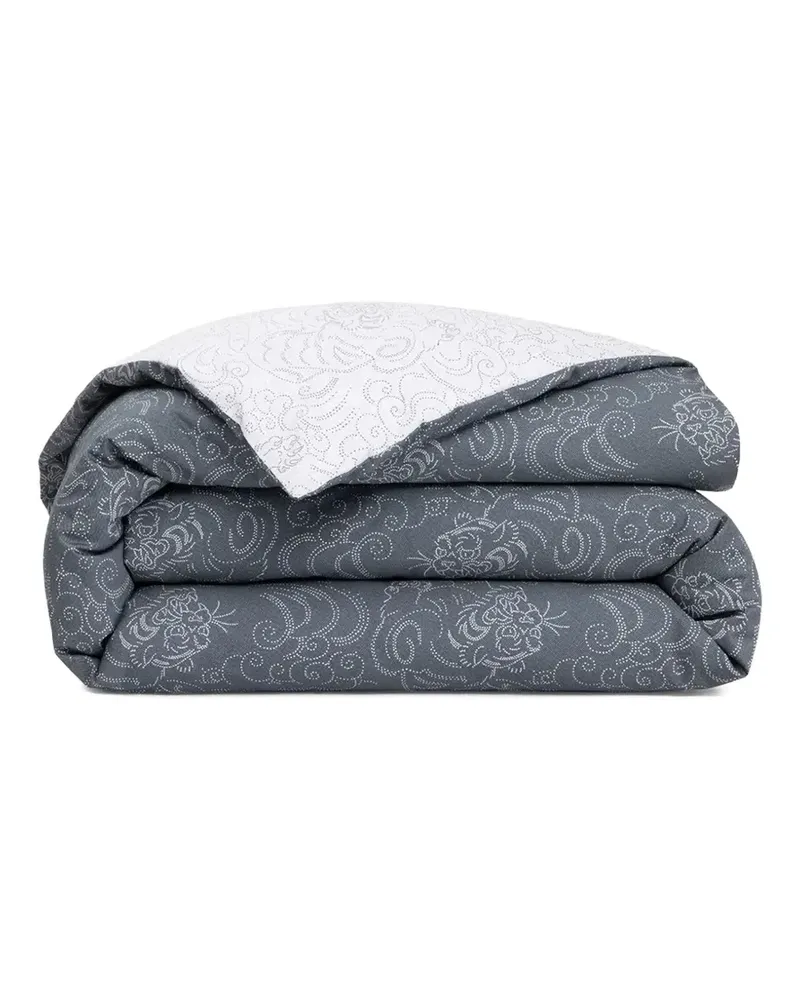 Kenzo tiger-print duvet set - Grau Grau