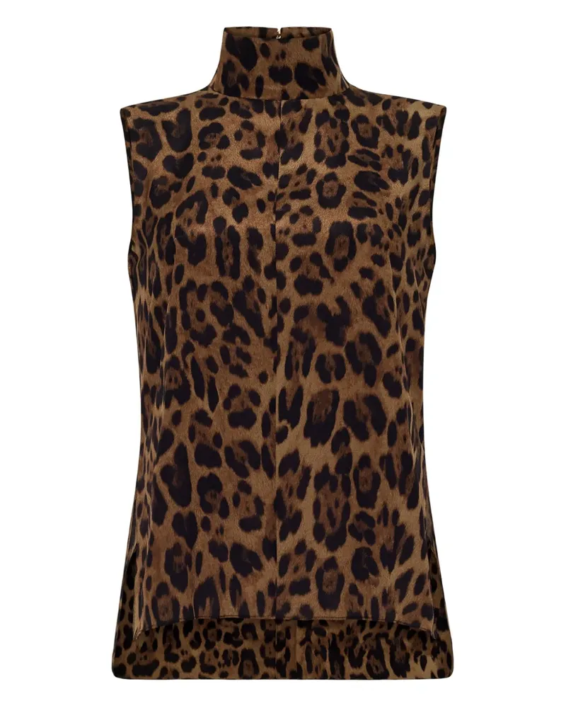 Adam Lippes Top mit Leopardenmuster - Braun Braun