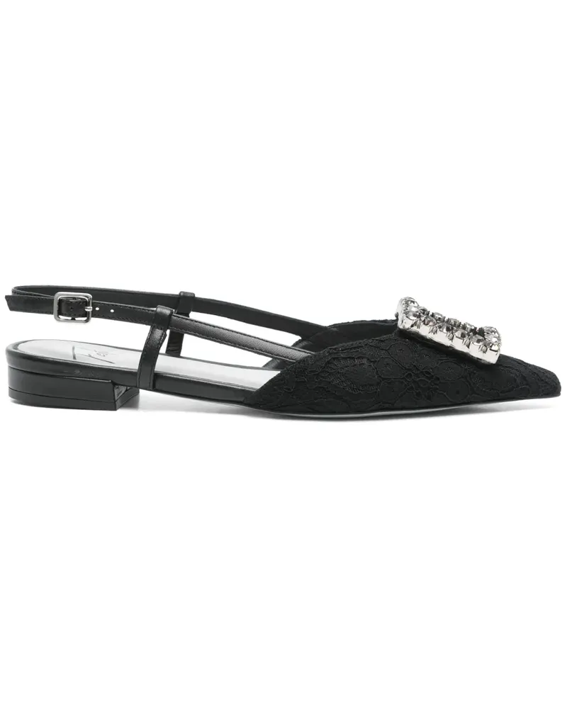 FESTA Milano Lavanda Ballerinas - Schwarz Schwarz