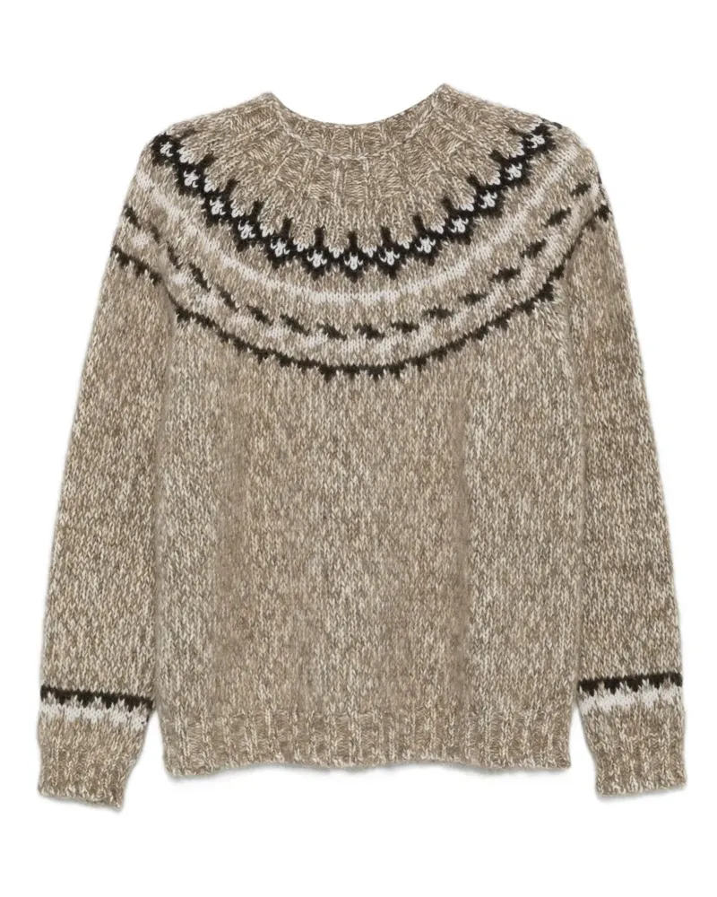 P.A.R.O.S.H. P.A.R.O H. Pullover mit Fair-Isle-Strickmuster - Nude Nude