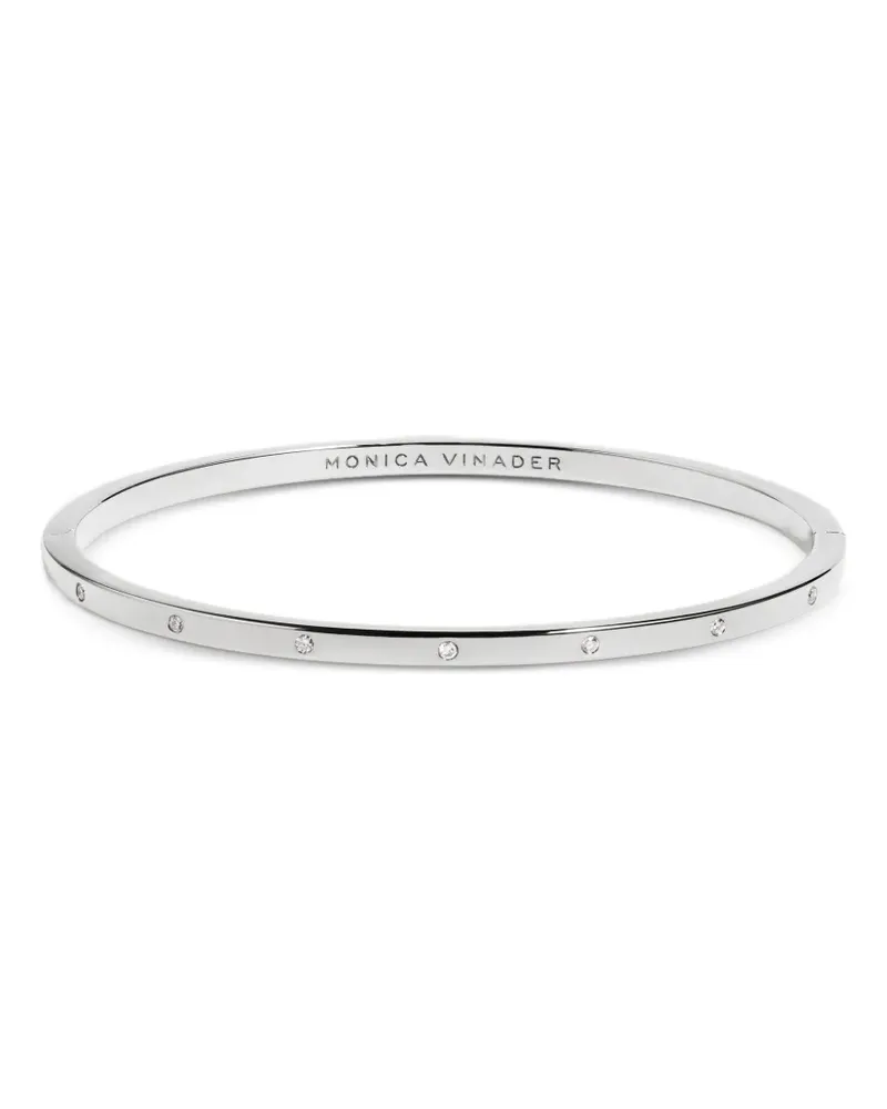 Monica Vinader Essential diamond bracelet - Silber Silber