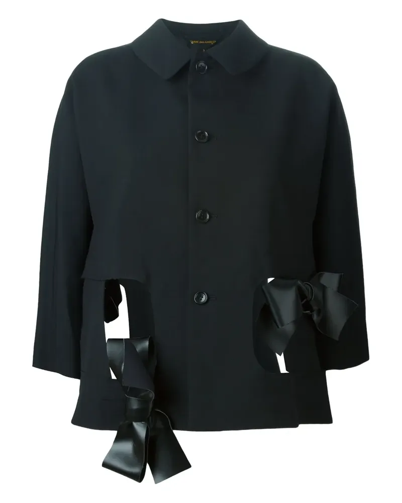 Comme des Garçons Jacke mit Schleife - Schwarz Schwarz