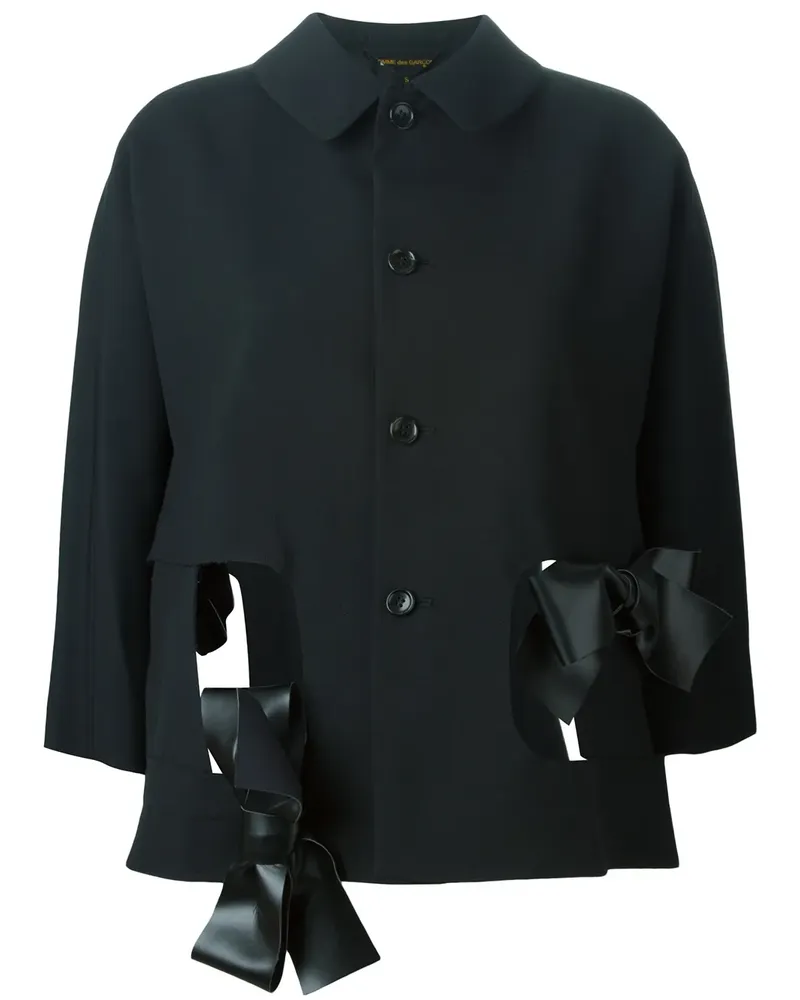 Comme des Garçons Jacke mit Schleife - Schwarz Schwarz