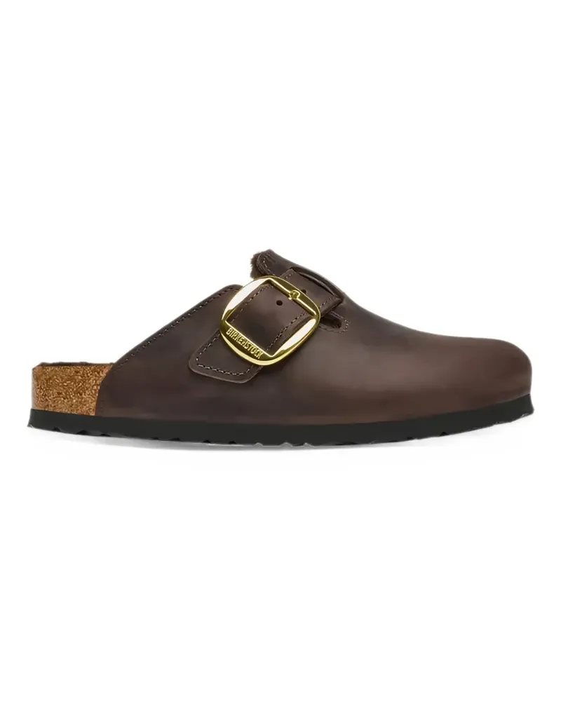 Birkenstock Boston Big Buckle Mules aus Shearling - Braun Braun