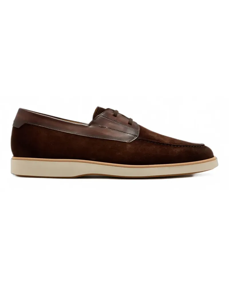 Magnanni Segelschuhe mit Wildledereinsätzen - Braun Braun
