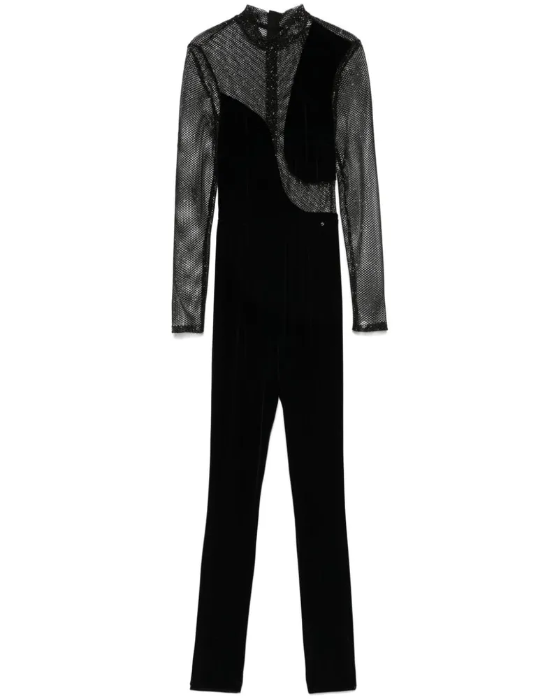 NISSA Jumpsuit aus Samt - Schwarz Schwarz