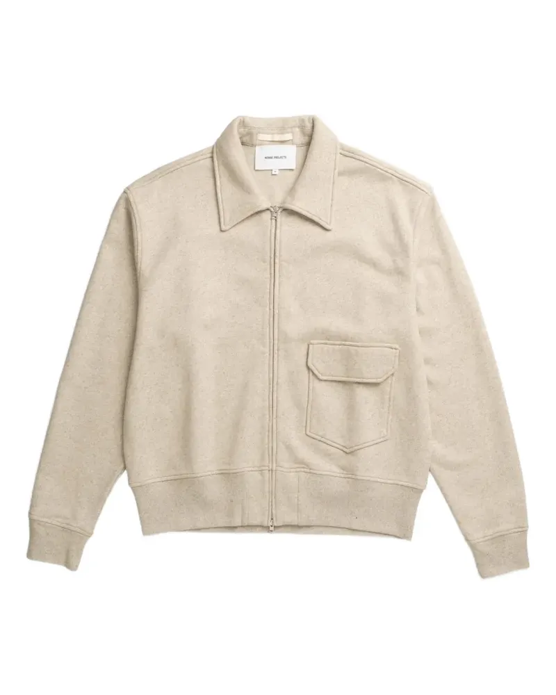 Norse Projects zip-up pocket jacket - Nude Nude