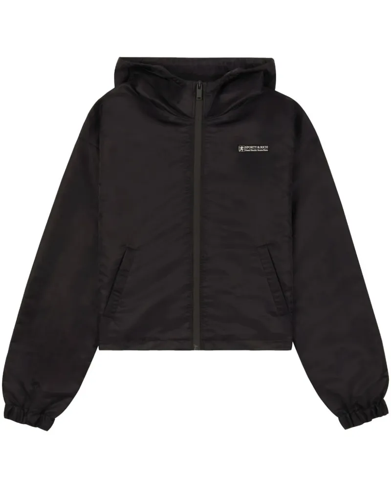 SPORTY & RICH Good Health Windbreaker Schwarz