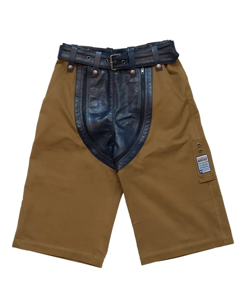 Martine Rose Shorts in Colour-Block-Optik - Braun Braun