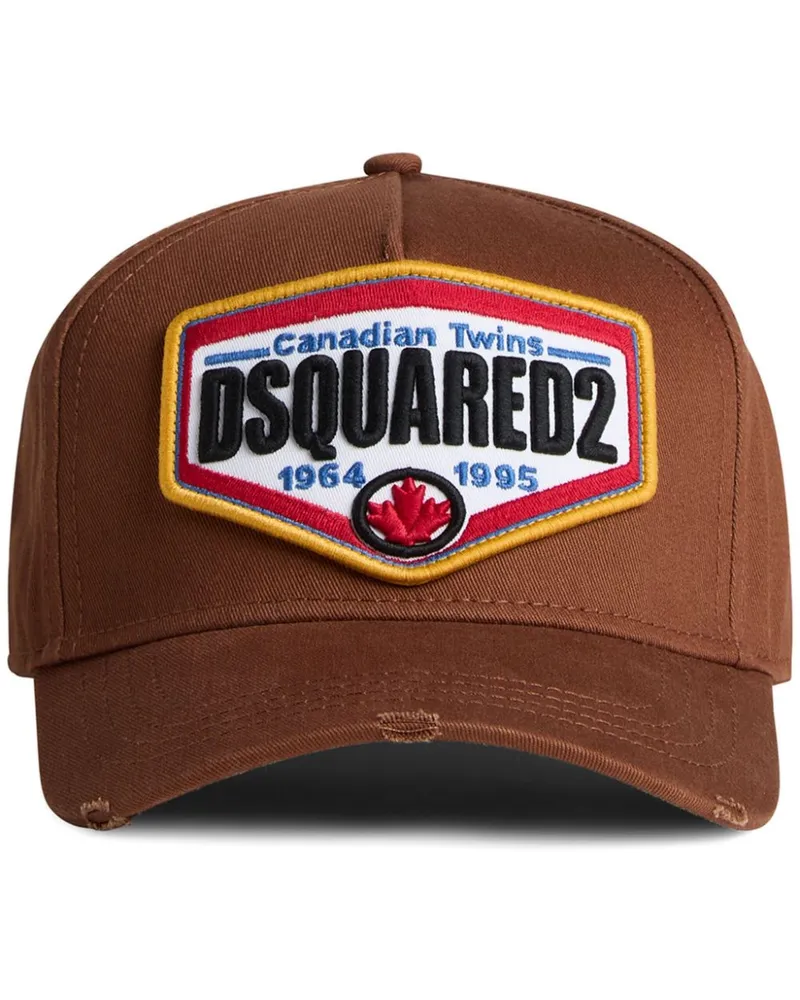 Dsquared2 Baseballkappe mit Logo-Patch - Braun Braun