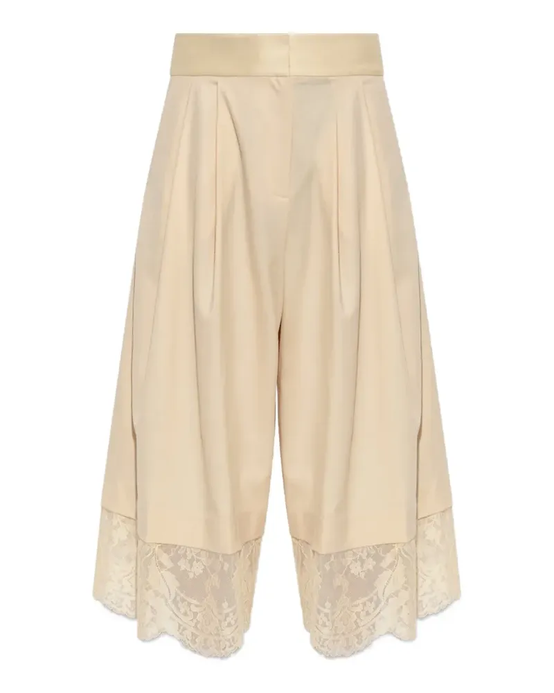 Zimmermann Valiant Bundfaltenhose mit Spitzenbesatz - Nude Nude
