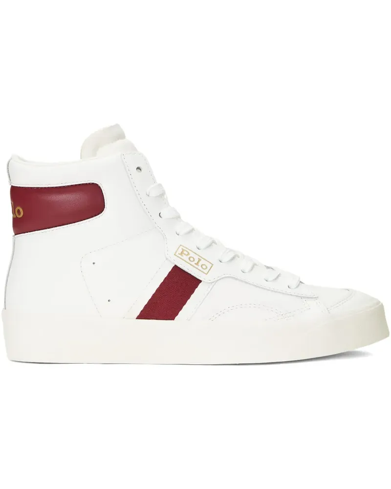 Ralph Lauren Court Vulc Mid Sneakers - Weiß Weiß
