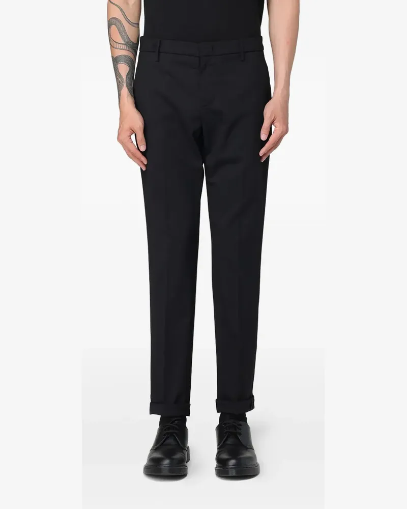 Dondup Hose mit Umschlag - Schwarz Schwarz