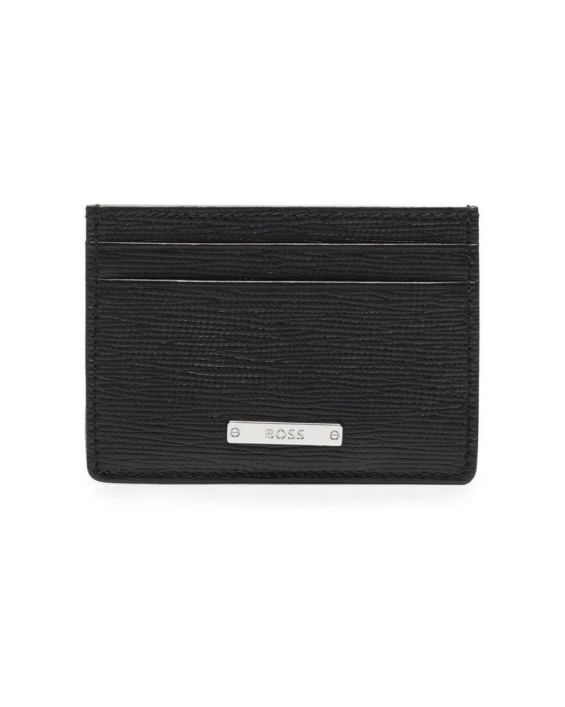 HUGO BOSS Kartenetui mit Logo-Schild - Schwarz Schwarz
