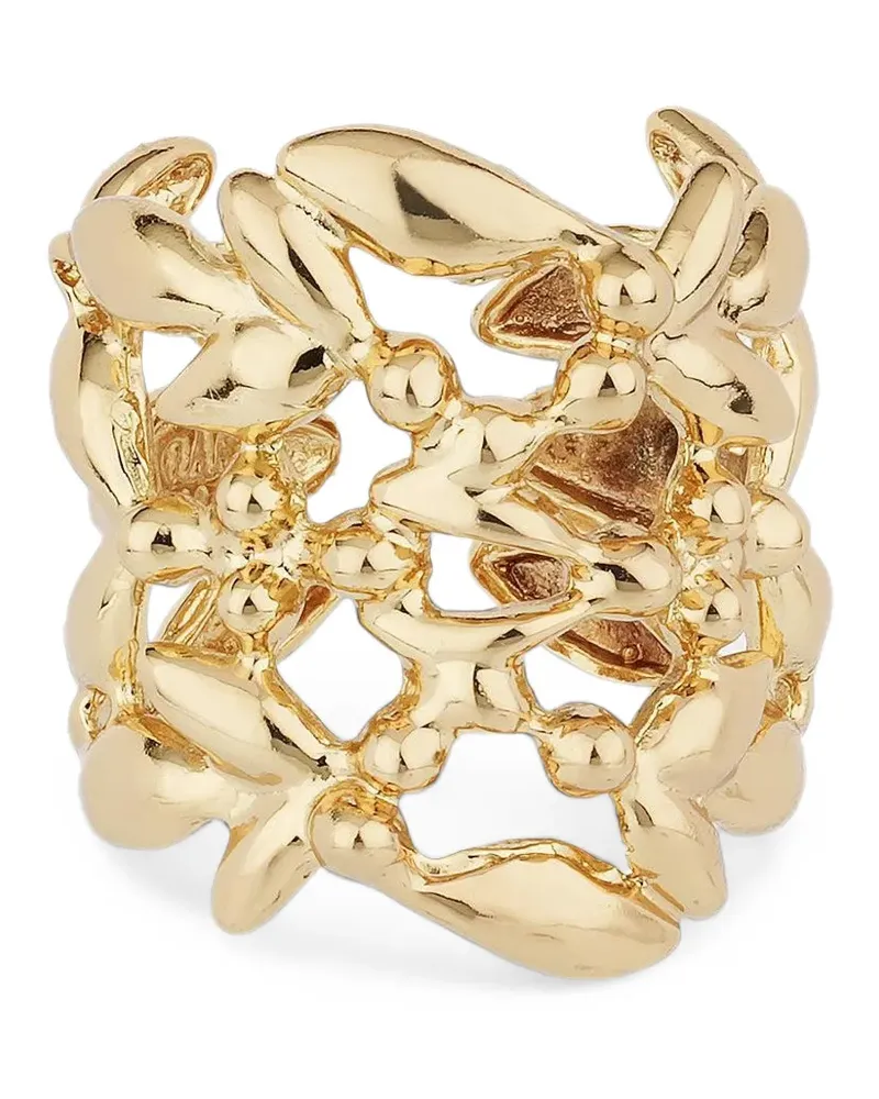Gas Bijoux Olea Ring mit Lochmuster - Gold Gold