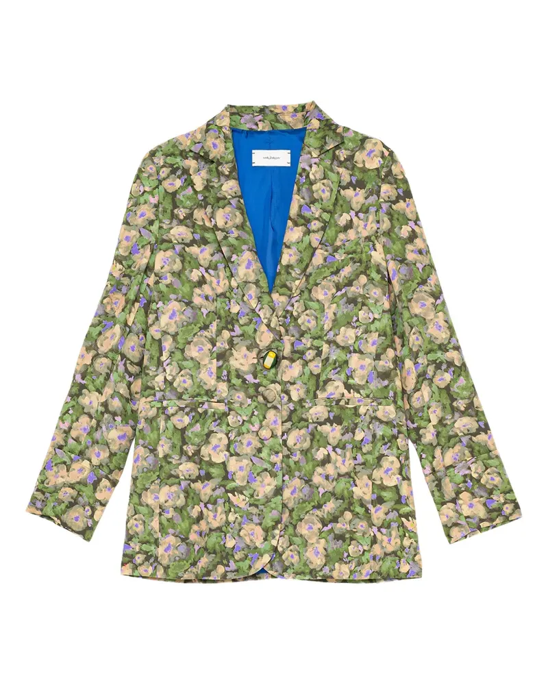 Maliparmi Sakko mit Blumen-Print - Grün Grün