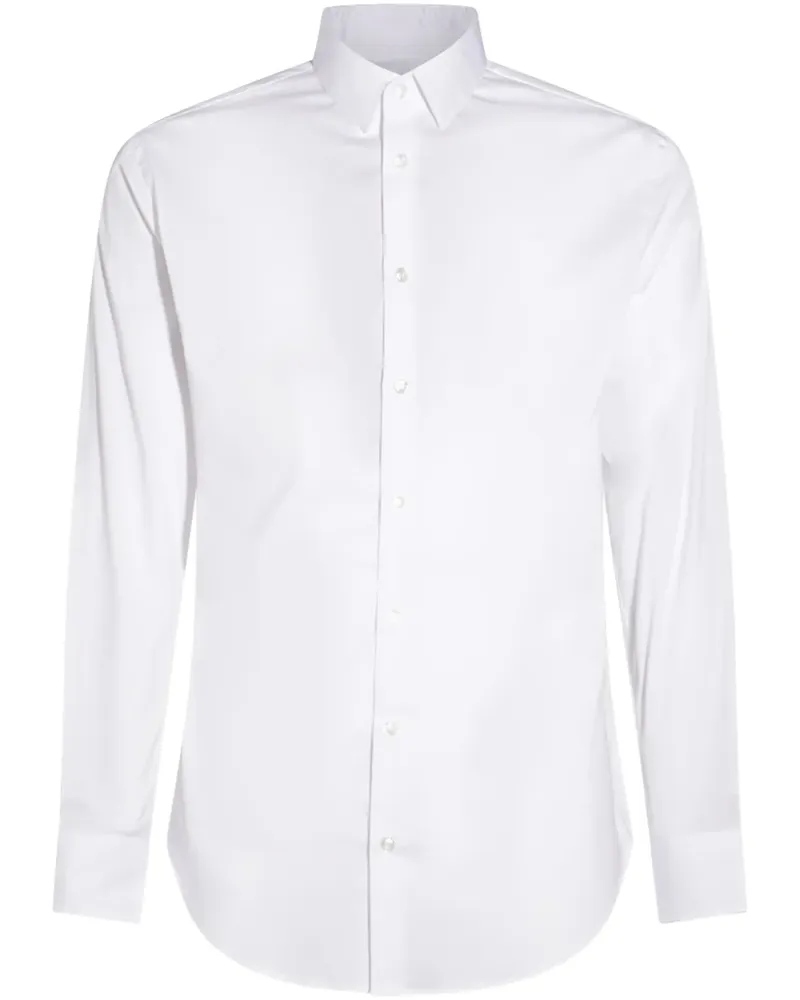 Giorgio Armani Hemd aus Popeline - Weiß Weiß