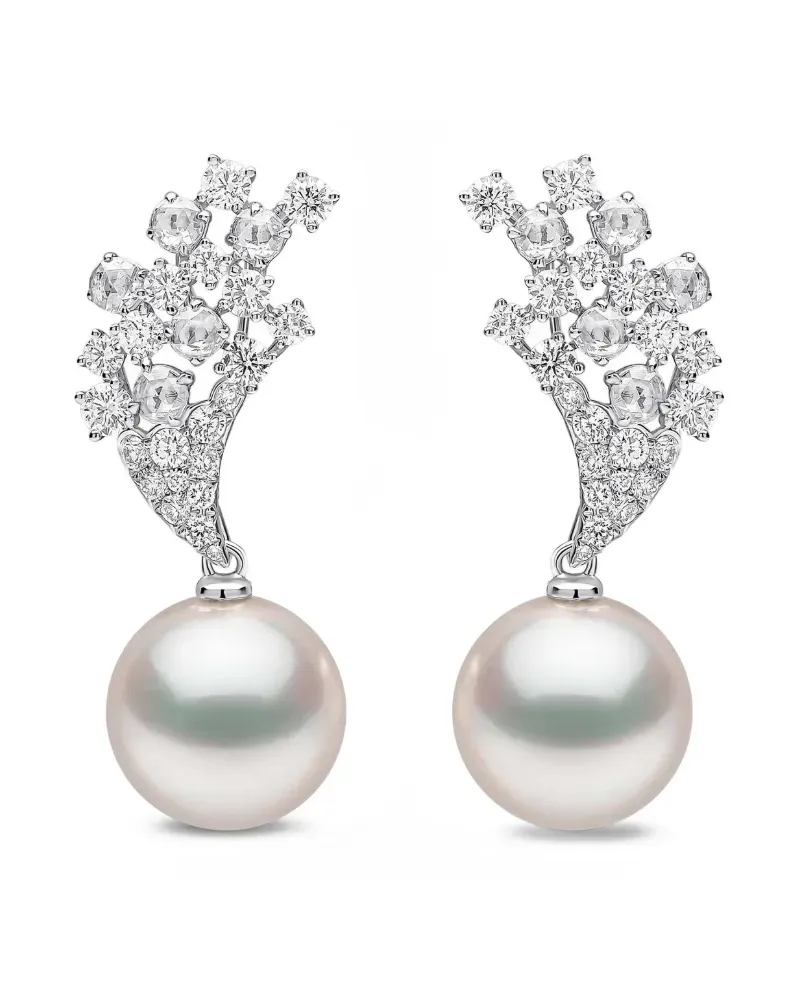 YOKO London Duchess diamond and pearl earrings - Silber Silber
