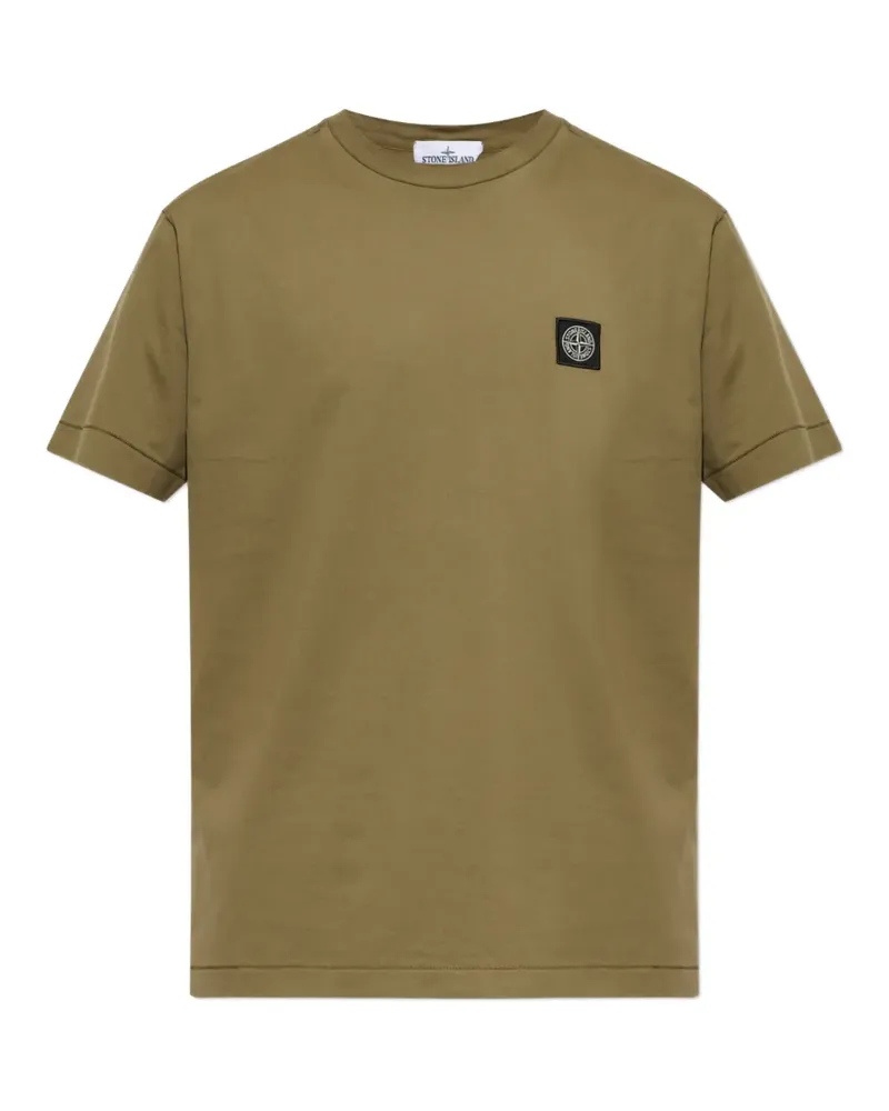 Stone Island logo-patch T-shirt - Grün Grün