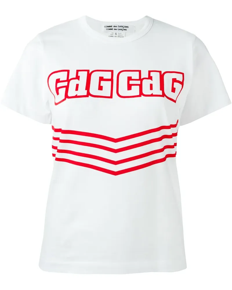 Comme des Garçons T-Shirt mit Logo-Print - Weiß Weiß