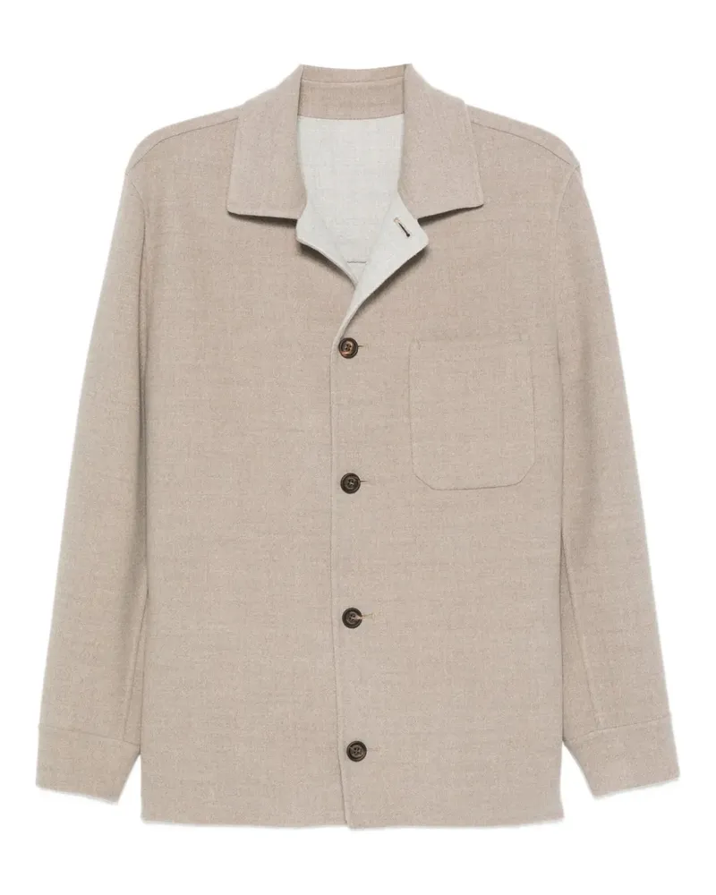 Eleventy Jacke mit aufgesetzter Tasche - Nude Nude