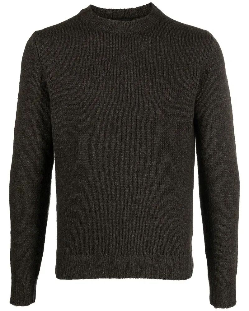 Dell'oglio Pullover mit rundem Ausschnitt - Braun Braun